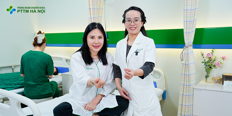 Kết quả sau căng chỉ da mặt khách hàng tại bác sĩ Mát